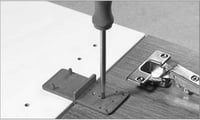 LOOTICH Fúrósablon Zsanérokhoz 26mm és 35mm Átmérővel - Műanyag Furatsablon 32-es Lyuksorhoz, Szerelőlapokhoz és 25/20mm Excenteres Kötőelem 7