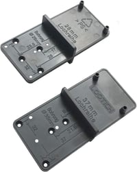 LOOTICH Fúrósablon Zsanérokhoz 26mm és 35mm Átmérővel - Műanyag Furatsablon 32-es Lyuksorhoz, Szerelőlapokhoz és 25/20mm Excenteres Kötőelem 6