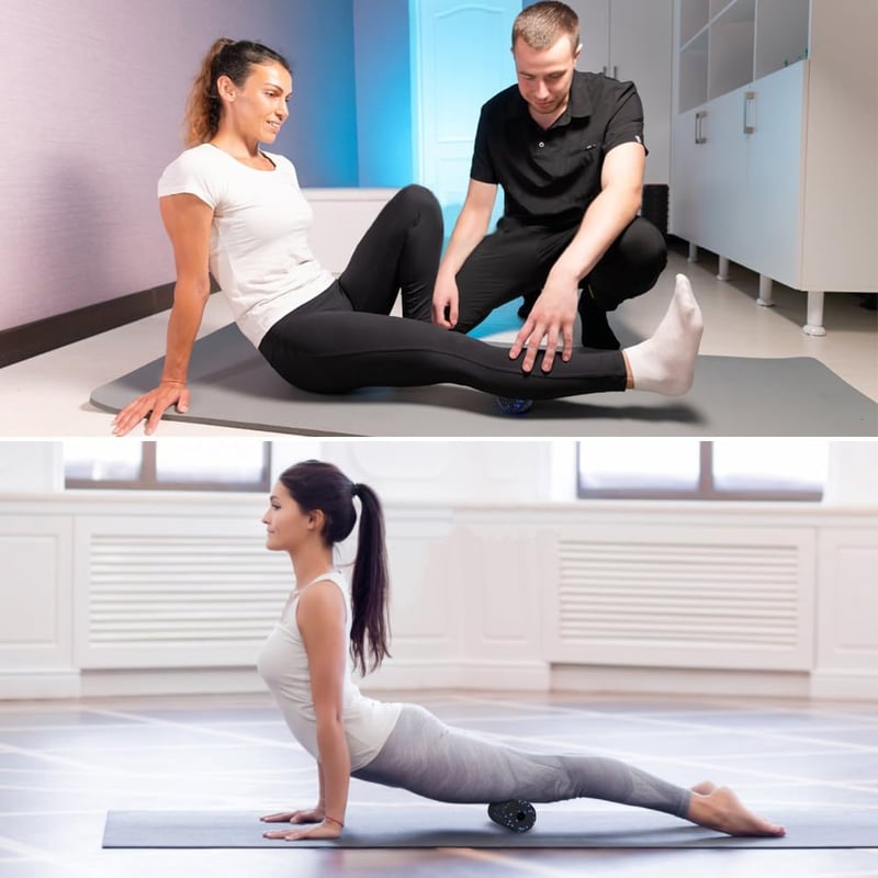 LOPHE 3 részes masszázslabda és fascia roller szett kék