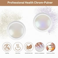 LOPHE Chrome puder za nokte – Holografski efekt zrcala, metalik Aurora pigment, sedefasti sjajni prah za gel lak, ukrašavanje noktiju DIY 6