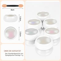 LOPHE Chrome puder za nokte – Holografski efekt zrcala, metalik Aurora pigment, sedefasti sjajni prah za gel lak, ukrašavanje noktiju DIY 2