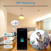 LoraTap WiFi Okosrelé Fogyasztásmérővel - 1150W Intelligens Kapcsolómodul, Távirányítható, Alexa és Google Kompatibilis, Smart Life App 2