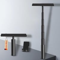 LORESJOY Szilikon Zuhanyzó Gumilehúzó 23,5-95 cm Teleszkópos Fekete 1