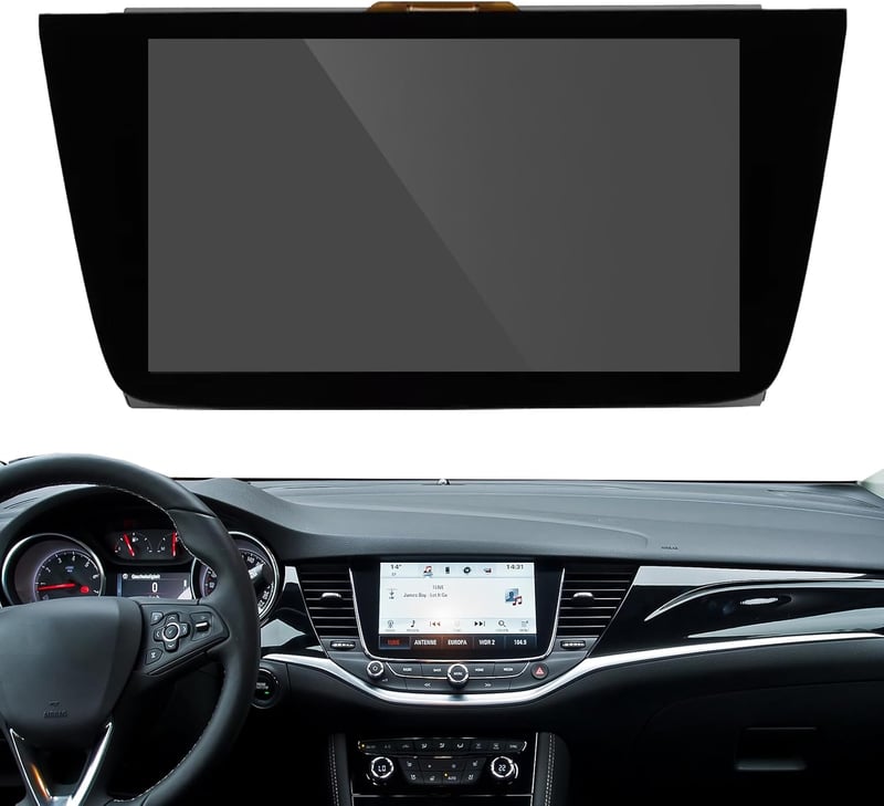 LORPHEIR 8" LCD Érintőképernyő Vauxhall Astra K Rádió Navigációhoz - LQ080Y5DZ06/LQ080Y5DZ10 Uconnect Kijelző Csere, Fekete
