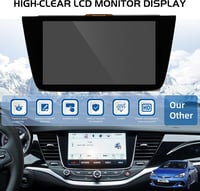 LORPHEIR 8" LCD Érintőképernyő Vauxhall Astra K Rádió Navigációhoz - LQ080Y5DZ06/LQ080Y5DZ10 Uconnect Kijelző Csere, Fekete 6