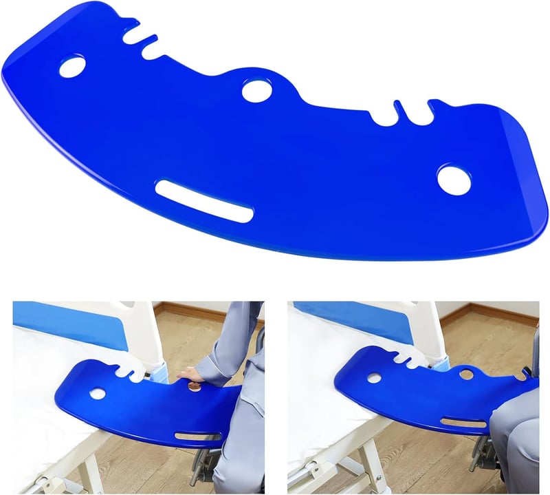 LOSCHEN Áthelyezési Tábla Fogantyúval Kék - Kerekesszékből Ágy Fürdőkád Wc-re - Blue