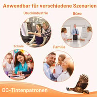 LOSMANN D&C 3x Čierna atramentová kazeta kompatibilná s Brother LC-123 LC123 XL pre DCP-J152W DCP-J172W DCP-J4110DW DCP-J552DW MFC-J245 MFC-J4410DW MFC-J 6