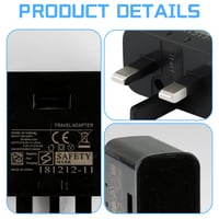 Lotsdonxia UK 3-Pin USB Fali Töltő 5V 2A Gyors Adapter Telefonokhoz és Tabletekhez 3