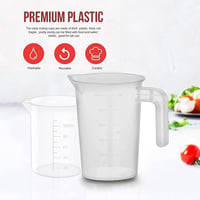 Lottogo 4 részes mérőpohár szett 100-1000 ml műanyag fogantyúval 5