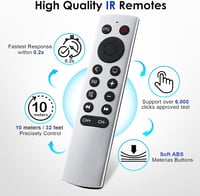 Loutoc Távirányító Apple TV 4K/HD Készülékekhez - Univerzális Vezérlő Siri és Nyelvi Funkciók Nélkül - Kompatibilis Apple TV Modellekkel 8