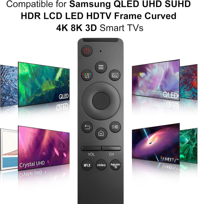 GOUYESHO Univerzális Távirányító Samsung QLED 4K 8K Smart TV-hez