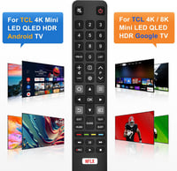 Loutoc Univerzális Távirányító TCL Smart TV-hez - Helyettesítő Távirányító TCL Android/Google TV Készülékekhez, 2 AAA Elemmel Működik

AI: I 3