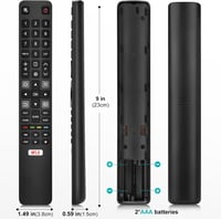 Loutoc Univerzális Távirányító TCL Smart TV-hez - Helyettesítő Távirányító TCL Android/Google TV Készülékekhez, 2 AAA Elemmel Működik

AI: I 6