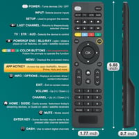 Loutoc Univerzális TV Távirányító - Samsung, LG, Sony, Hisense, TCL, Panasonic, Philips TV-hez, Streaming Lejátszóhoz, Soundbarhoz, DVD/Blu- 7