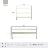 LOVE IT STORE IT LOFT 3-poschodový rozšíriteľný stojan na topánky, kov a drevo, na 15 párov topánok, sivý 3