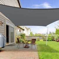 LOVE STORY téglalap napvitorla HDPE 95% UV védelemmel - antracit - 2x3 m 1