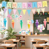 LOVECENTRAL Decorațiuni pentru Începerea Școlii 2026 - Ghirlandă Ghiozdan și Decorațiuni pentru Prima Zi de Școală pentru Fete și Băieți 6