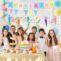 LOVECENTRAL Decorațiuni pentru Începerea Școlii 2026 - Ghirlandă Ghiozdan și Decorațiuni pentru Prima Zi de Școală pentru Fete și Băieți 9