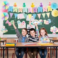 LOVECENTRAL Decorațiuni pentru Începerea Școlii 2026 - Ghirlandă Ghiozdan și Decorațiuni pentru Prima Zi de Școală pentru Fete și Băieți 8