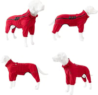 lovelonglong Vízálló Kutyakabát Reflektoros XL Méret Piros 4