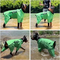 lovelonglong Vízálló Kutyakabát Reflektoros Zöld 5XL 5