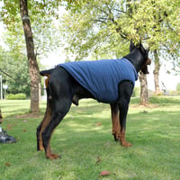 Lovelonglong Vízálló Téli Kutyamellény Fleece Béléssel Gombos Sötétkék 2XL 6