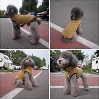 Lovelonglong Vízálló Téli Kutyamellény Fleece Béléssel Gombos Kávé 2XL 5