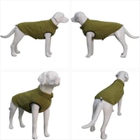 Lovelonglong Vízálló Téli Kutyamellény Fleece Béléssel - Gombos Kutyakabát Katonazöld 2XL 6