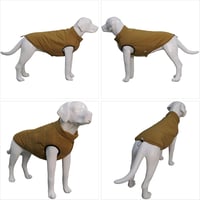 Lovelonglong Vízálló Téli Kutyamellény Fleece Béléssel Gombos Kávé 2XL 7