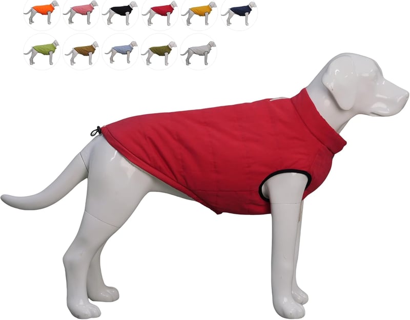 Lovelonglong Vízálló Téli Kutyamellény Fleece Béléssel Piros 2XL