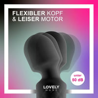 LOVELY WAND Vezeték Nélküli Masszírozó - 8 Sebességfokozat, 20 Vibrációs Mód, Vízálló, Újratölthető, Hordozható Mini Testmasszírozó, Fekete 6