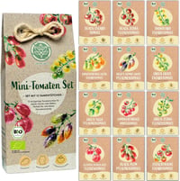 Loveplants Bio Mini Paradicsom Magok Szett - 12 Fajta Ritka és Öreg Koktél Paradicsom Magok 1