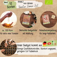 Loveplants Bio Mini Paradicsom Magok Szett - 12 Fajta Ritka és Öreg Koktél Paradicsom Magok 2