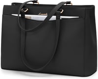 LOVEVOOK 15.6 Colos Laptop Táska Női Elegáns Üzleti Válltáska Fekete - 15,6 Zoll, Black 1