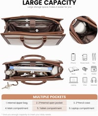LOVEVOOK 15.6 hüvelykes laptop táska női nagy válltáska munka shopper tote 3