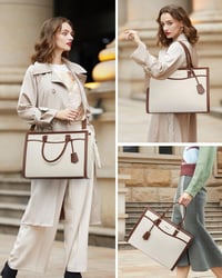 LOVEVOOK 15.6 hüvelykes laptop táska női nagy válltáska munka shopper tote 7