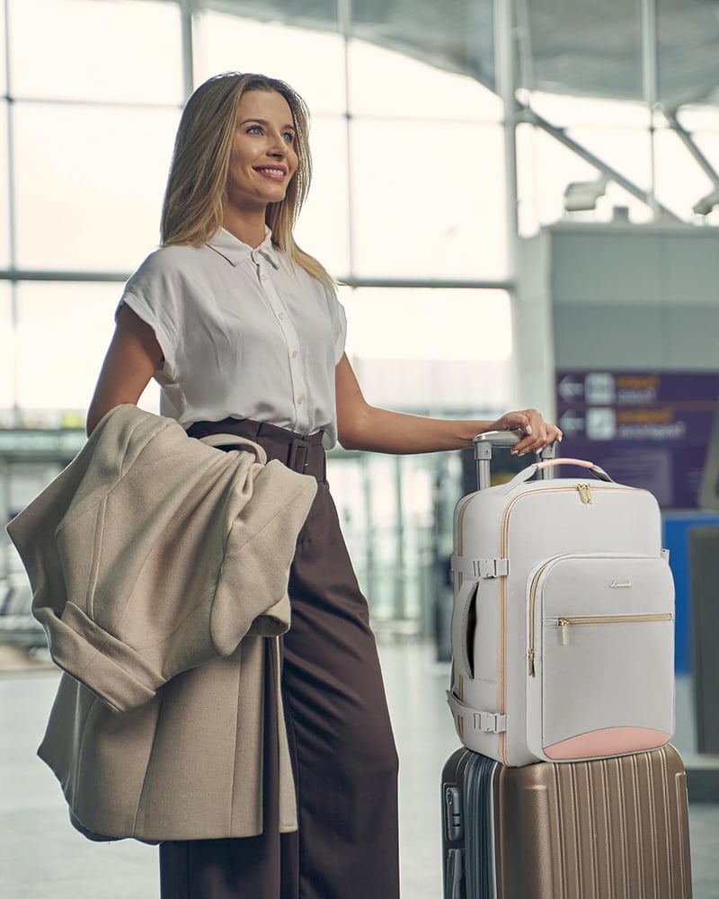 Lovevook 40L utazási hátizsák repülőgéphez, vízálló laptop hátizsák nőknek