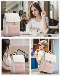 LOVEVOOK női hátizsák 15.6 laptop rekesszel, vízálló iskolai hátizsák lányoknak 7