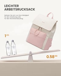 LOVEVOOK női hátizsák 15.6 laptop rekesszel, vízálló iskolai hátizsák lányoknak 5