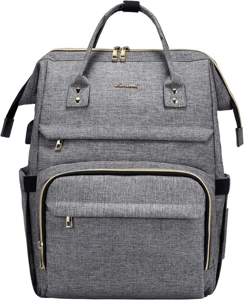 LOVEVOOK Női Laptop Hátizsák 15.6" Laptoptartóval, Vízálló Üzleti Hátizsák USB Töltőporttal, Lopásbiztos Iskolatáska Utazáshoz, Munkához