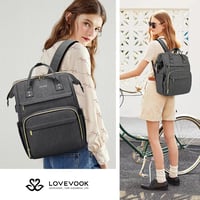 LOVEVOOK Női Laptop Hátizsák 15,6" Laptoptartóval, Vízálló Üzleti Hátizsák USB Töltőporttal, Lopásbiztos Iskolatáska Utazáshoz, Munkához 6