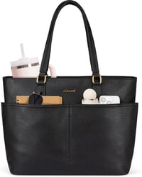 Geantă mare de damă LOVEVOOK, geantă pentru laptop, servietă, shopper elegantă pentru muncă, birou, profesori, universitate sau cumpărături 1