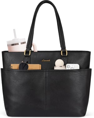 Geantă mare de damă LOVEVOOK, geantă pentru laptop, servietă, shopper elegantă pentru muncă, birou, profesori, universitate sau cumpărături