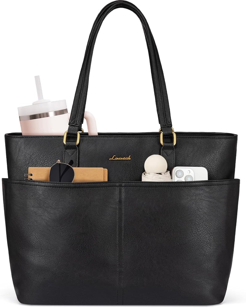 Geantă mare de damă LOVEVOOK, geantă pentru laptop, servietă, shopper elegantă pentru muncă, birou, profesori, universitate sau cumpărături