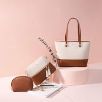 LOVEVOOK Női Táska Szett 3 db - Nagyméretű Válltáska, Shopper Kézitáska Utazáshoz, Munkához, Bevásárláshoz 7