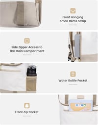 LOVEVOOK Rolltop Hátizsák 17.3" Laptop Táska Férfi Női Utazás Munka Egyetem 5