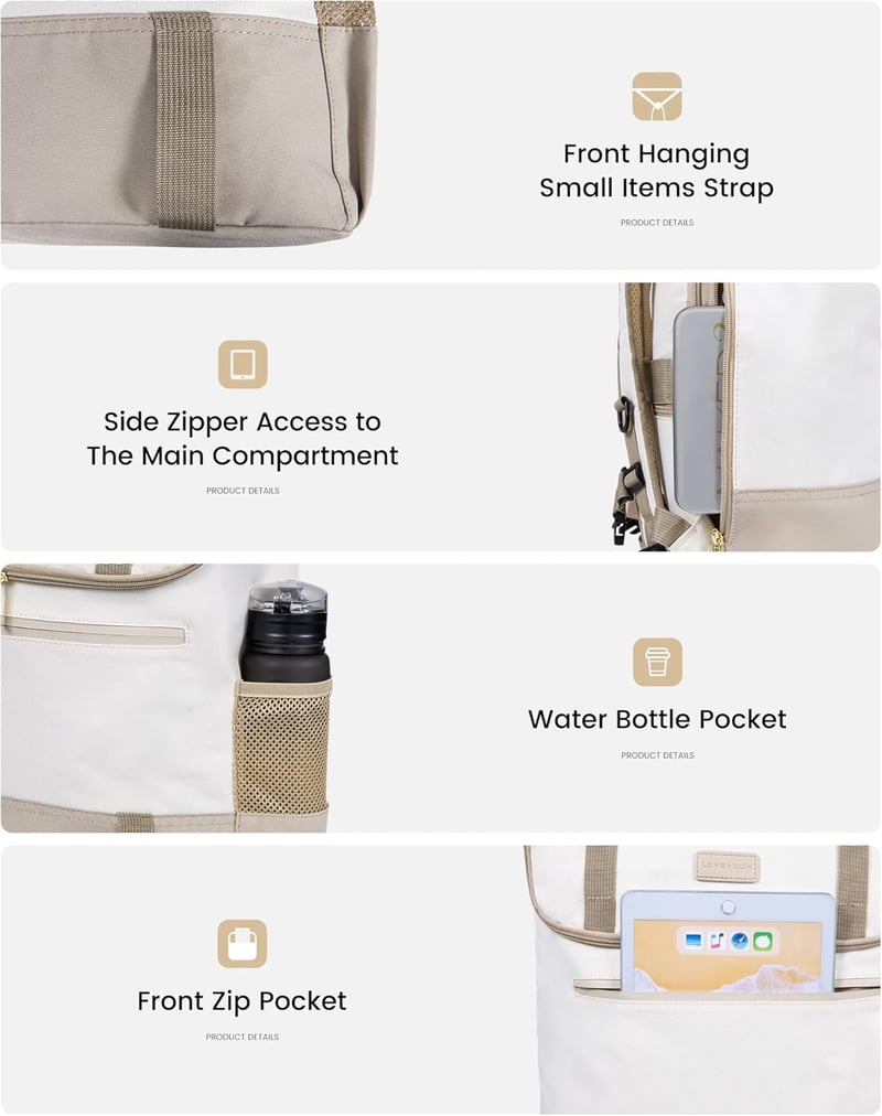 LOVEVOOK Rolltop Hátizsák 17.3" Laptop Táska Férfi Női Utazás Munka Egyetem