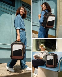 LOVEVOOK Príručná batožina batoh 45x36x20 cm, 32L, s vreckom proti krádeži, cestovná taška pre ženy a mužov, kompatibilná s Ryanair, Eurowings, Wizz Air 6
