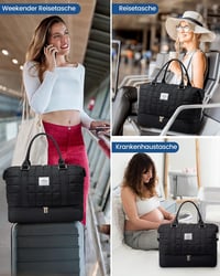 LOVEVOOK Utazótáska Női Könnyű Hétvégi Kézipoggyász Cipőrekesszel 6