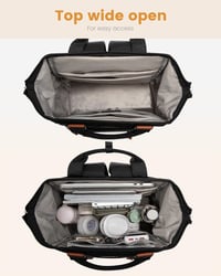 LOVEVOOK Vízálló Iskolatáska 15,6 Hüvelykes Laptophoz Fekete Hátizsák Diákoknak Egyetemistáknak Irodai Utazáshoz 5